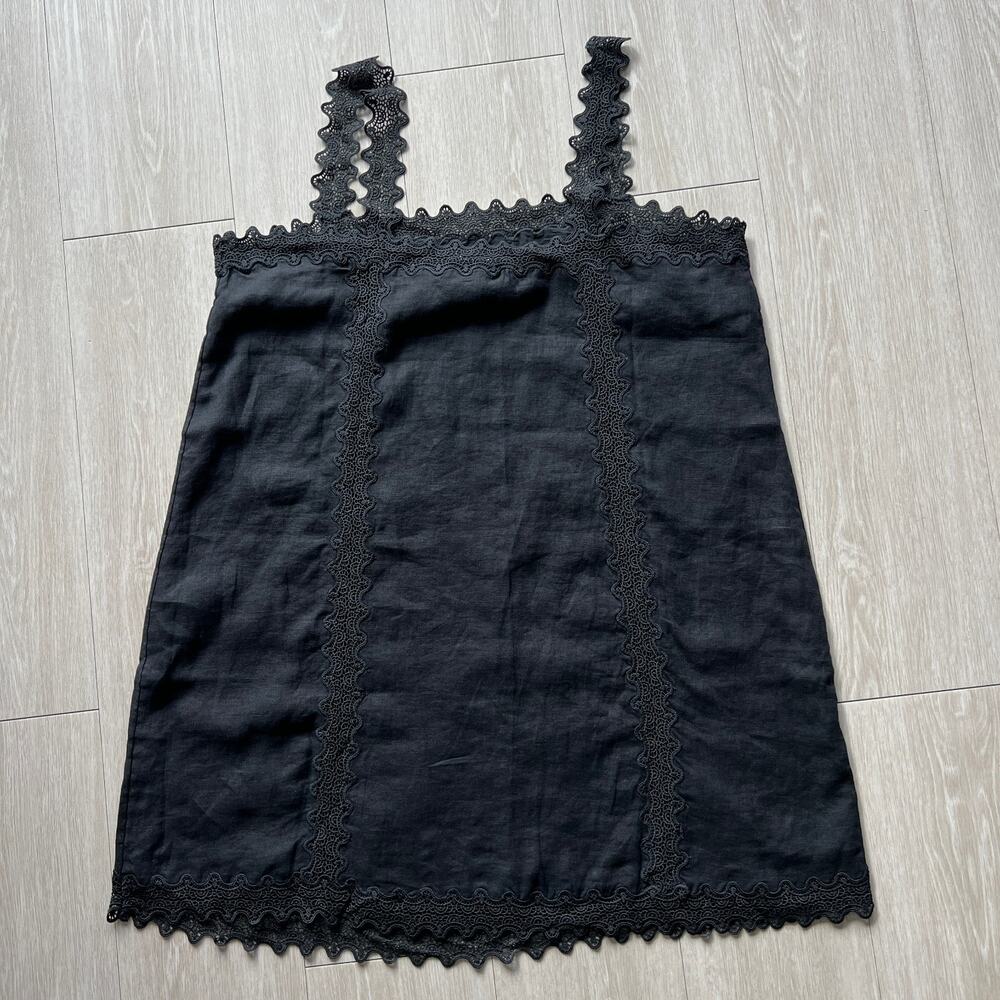 J. Crew Black Lace-Trim Mini Dress - Picture 11 of 11